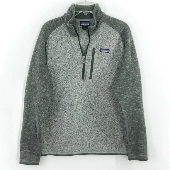 Patagonia Better Sweater 1/4 Zip Pullover Men's Large Gray Fleece Jacket - Picture 6 of 7
